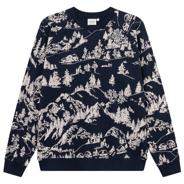 DEDICATED Sweatshirt Malmoe Hills AOP Trui Grijs