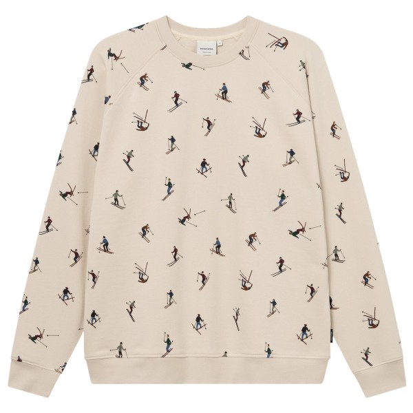 DEDICATED Sweatshirt Malmoe Ski Team AOP Trui Beige