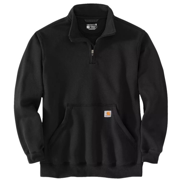 Carhartt - Marquette 1/4-Zip Mock-Neck Sweatshirt - Pullover Gr M schwarz
