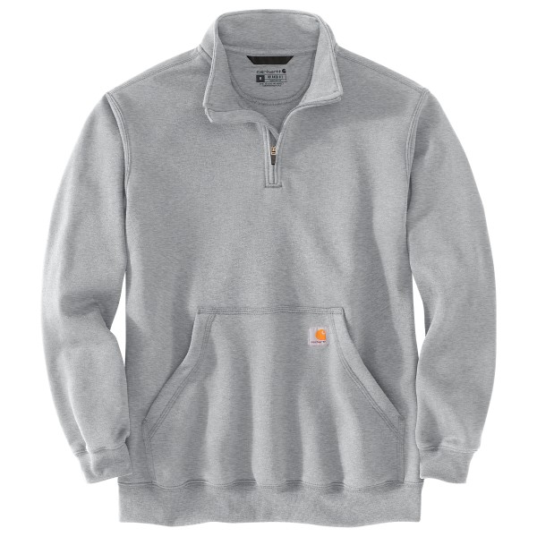 Carhartt Marquette 1/4-Zip Mock-Neck Sweatshirt Trui Grijs
