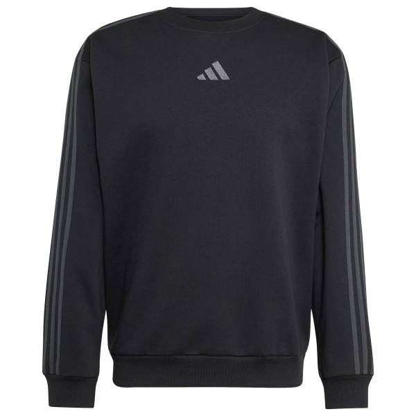 adidas Essentials 3-Stripes Fleece Sweatshirt Trui Zwart