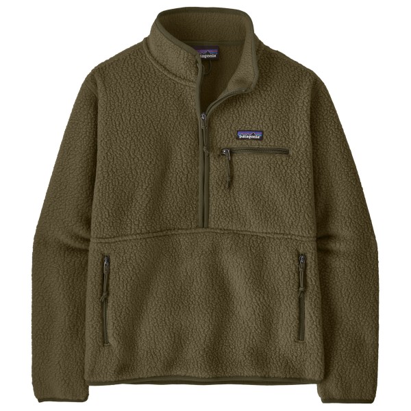 Patagonia Women’s Retro Pile Marsupial Hoodie /olijfgroen Bruin