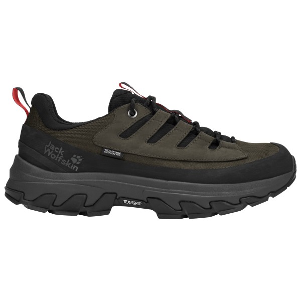 Multisportschuhe Jack Wolfskin Apex Hike Texapore Low Herren (Gr 41 |schwarz |wasserdicht)