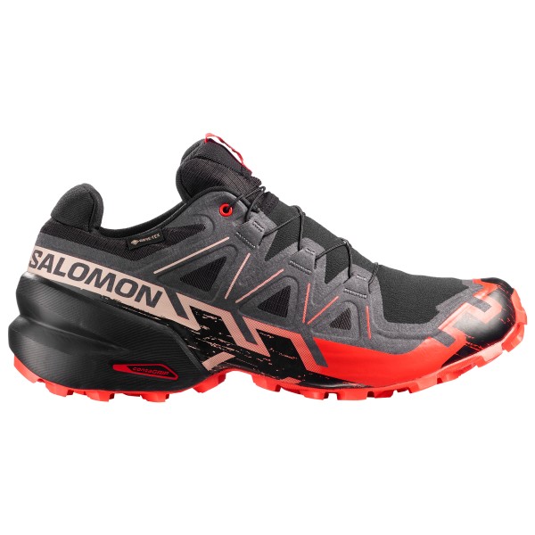 Trailrunningschuhe Salomon Speedcross 6 GORE-TEX Herren (Gr 41 1/3 |schwarz/ almond milk |wasserdicht)
