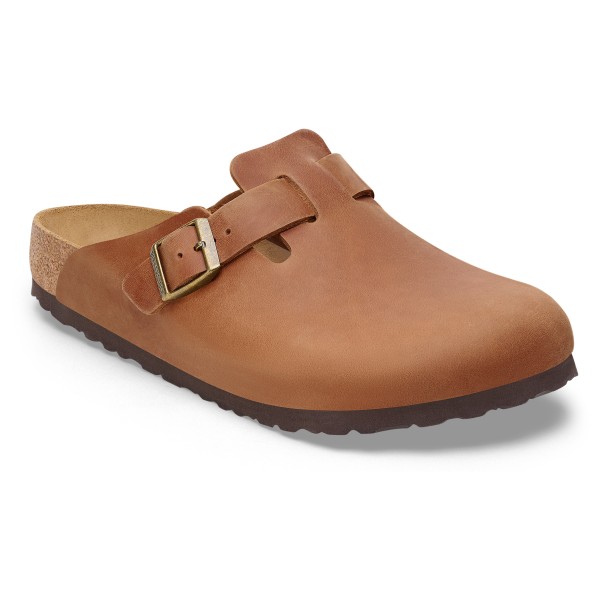 Birkenstock Boston Oiled Leather Sandalen (Gr 38 - Regular |braun)