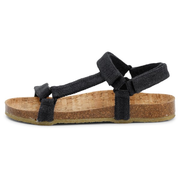 Grand Step Shoes Levi Hemp Sandalen (Gr 43 |schwarz)