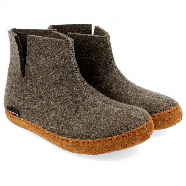 Haflinger Emil's Booty Pantoffels bruin