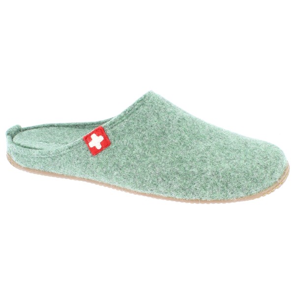 Image of Living Kitzbühel - Pantoffel Filz Schweizer Kreuz - Hüttenschuhe Gr 39 grün