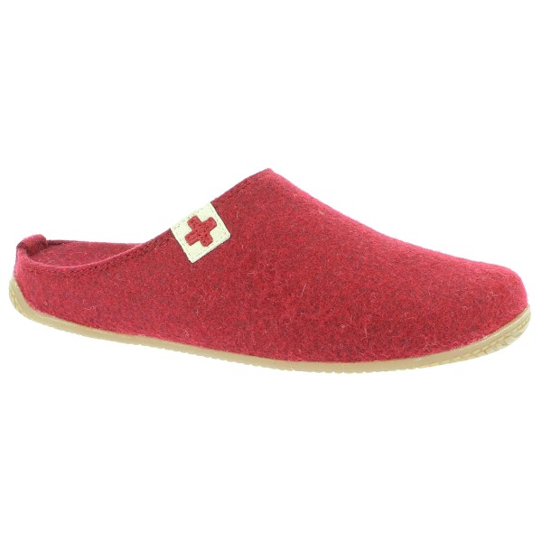 Image of Living Kitzbühel - Filzpantoffel Schweizer Kreuz No. 3886 - Hüttenschuhe Gr 36 rot
