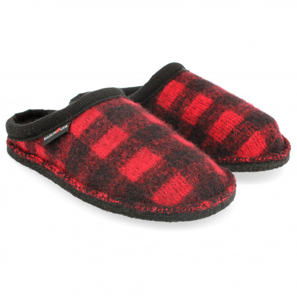 Image of Haflinger - Plaid - Hüttenschuhe Gr 44 rot