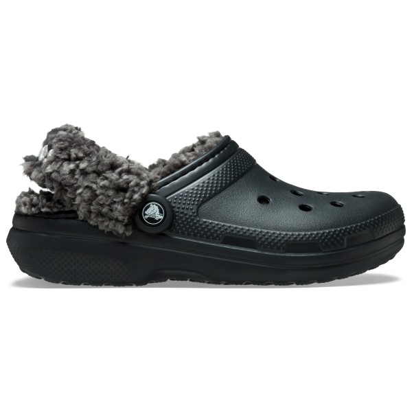 Crocs - Classic Fleece Lined Clog - Hausschuhe Gr M13 schwarz/grau