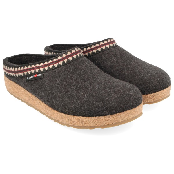 Haflinger Grizzly Lucky Pantoffels Grijs