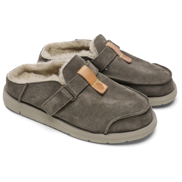 Satorisan Uwabaki Clog Suede Pantoffels Grijs