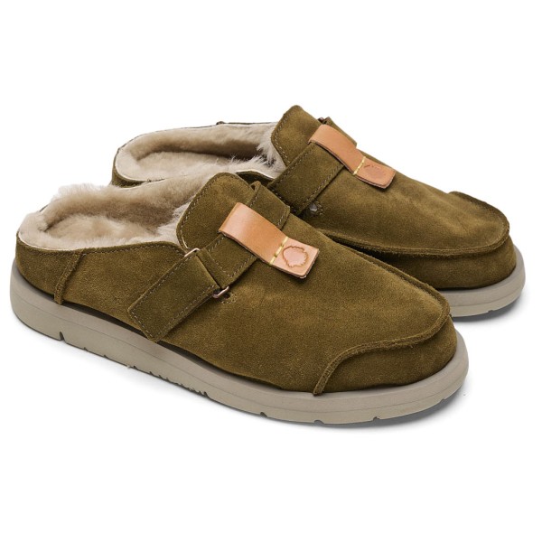 Satorisan Uwabaki Clog Suede Pantoffels Bruin