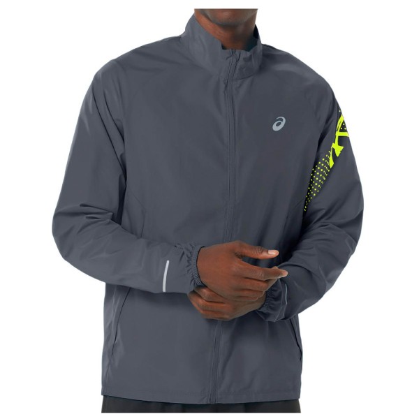Image of Asics - Icon Jacket - Laufjacke Gr L;M;XL;XXL blau;schwarz