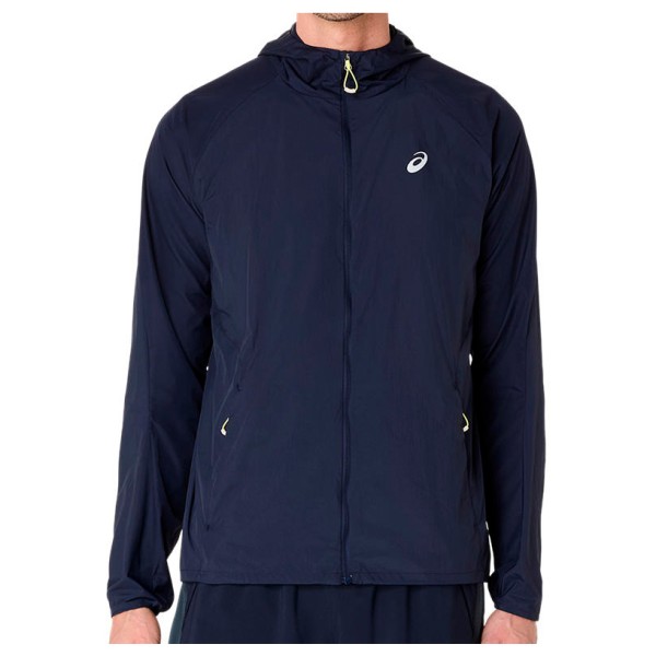 Asics Road Packable Jacket Hardloopjack Blauw