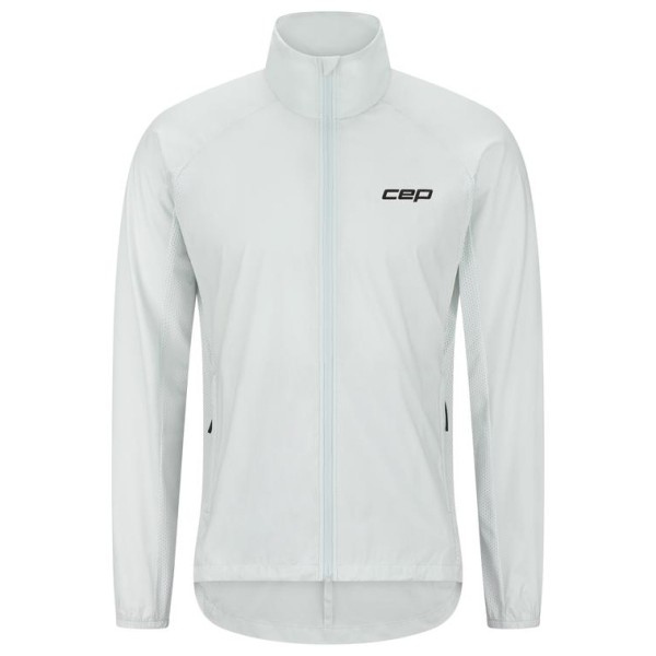 Laufjacke CEP Run Windbreaker Herren (Gr M |grau/weiß)