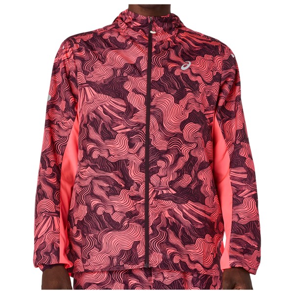Asics Fujitrail Packable Jacket Hardloopjack Rood