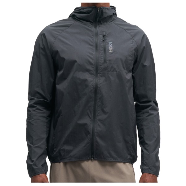 HOKA Skyflow Wind Jacket Hardloopjack Zwart