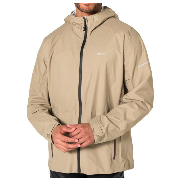 KIPRUN Run Perf Rain Jacket Hardloopjack Beige