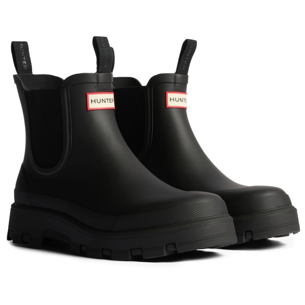 Hunter Boots Elements Elastic Chelsea Boot Rubberlaarzen Zwart