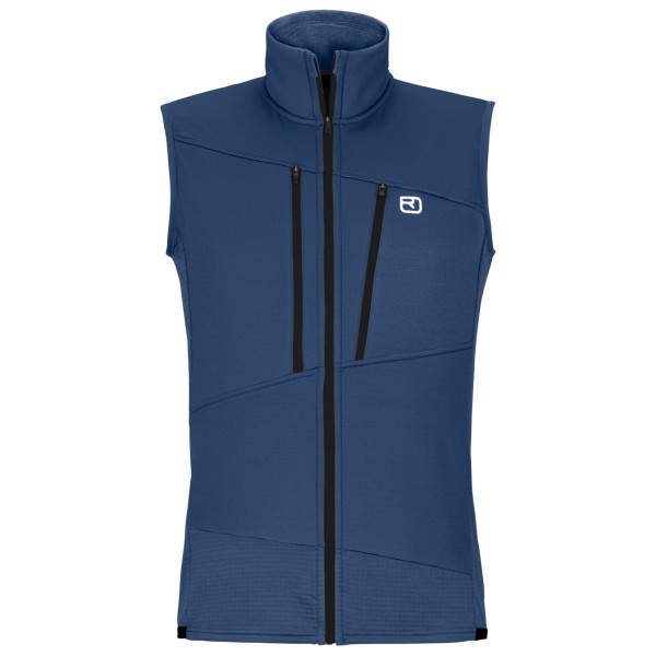 Ortovox Fleece Grid Vest Fleeceweste Herren (Gr M |blau)