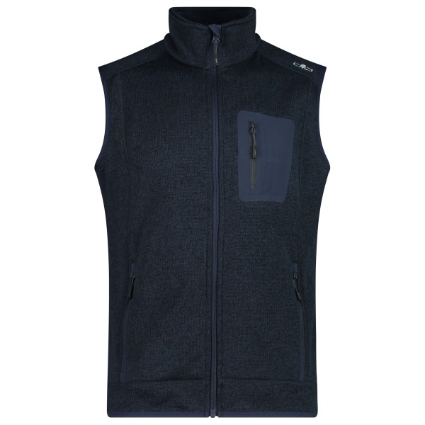 CMP Vest Jacquard Knitted Fleecebodywarmer Blauw