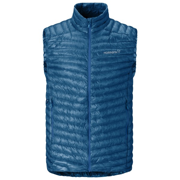 Norrøna Trollveggen Superlight Down800 Vest Donzen bodywarmer Blauw