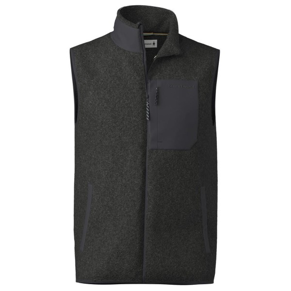 Smartwool Second Cut Fleece Vest Merinopullover Herren (Gr S |schwarz/grau)