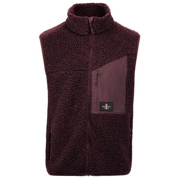 The Mountain Studio Soft Wool Pile Vest Fleecebodywarmer Bruin