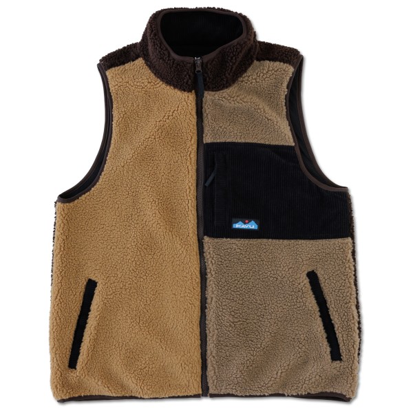 KAVU – Cooper – Fleecebodywarmer maat S, Bruin