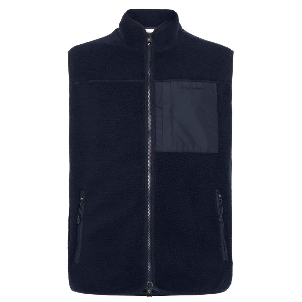 Fleeceweste KnowledgeCotton Apparel ED Adv. Loose Fit Zip Fleece Vest Herren (Gr 3XL |blau)