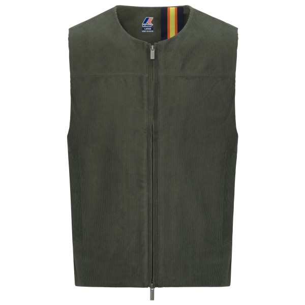 K-Way - Barry Corduroy - Kunstfaserweste Gr XL grau