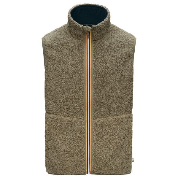 K-Way Yannick Sherpa Polar Double Fleecebodywarmer Olijfgroen