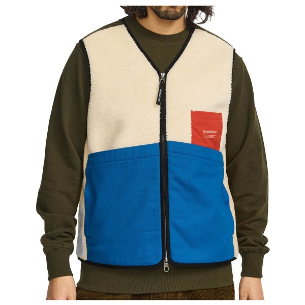 Revolution Blocked Teddy Vest Fleecebodywarmer meerkleurig Multicolor
