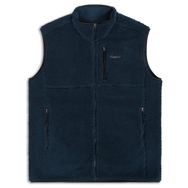 Bergans Lunnan Pile Fleece Vest Fleecebodywarmer Blauw