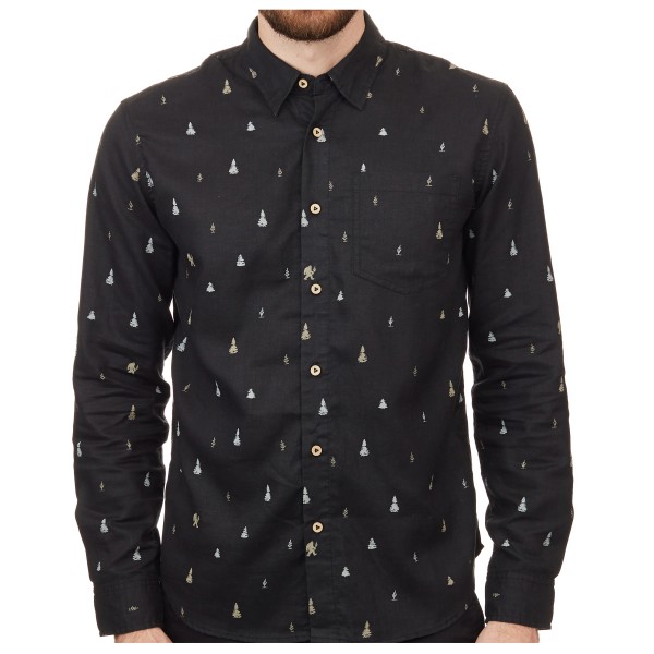 Image of tentree - Moncos Button Up L/S - Hemd Gr L;M;S;XL;XXL schwarz bei Bergfreunde.ch - der Outdoor Shop