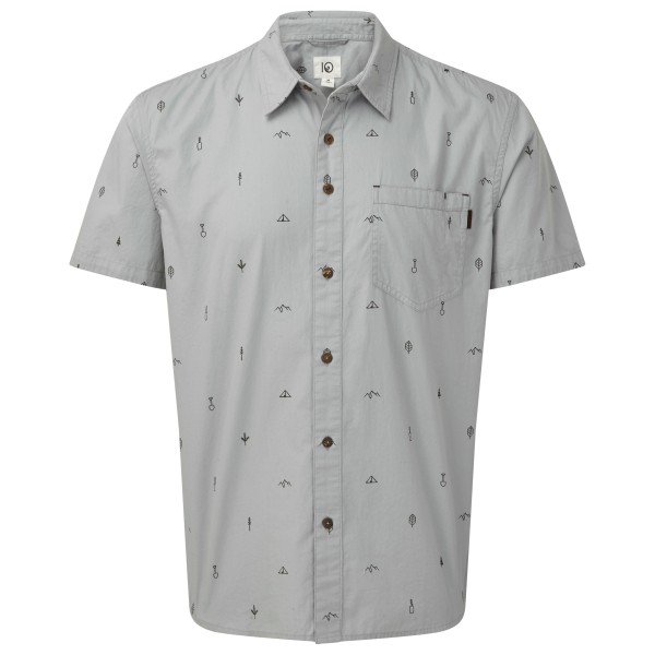 Image of tentree - Cotton Short Sleeve Button Up - Hemd Gr L;M;S;XL blau;braun bei Bergfreunde.ch - der Outdoor Shop