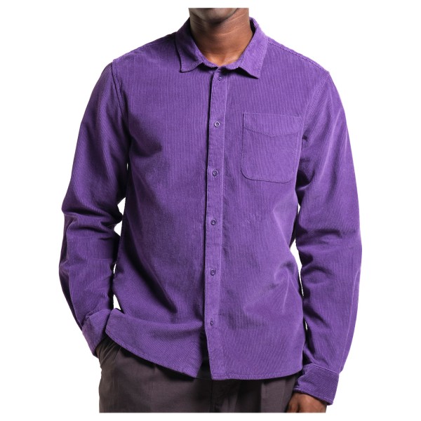 Image of DEDICATED - Shirt Varberg Corduroy - Hemd Gr L lila