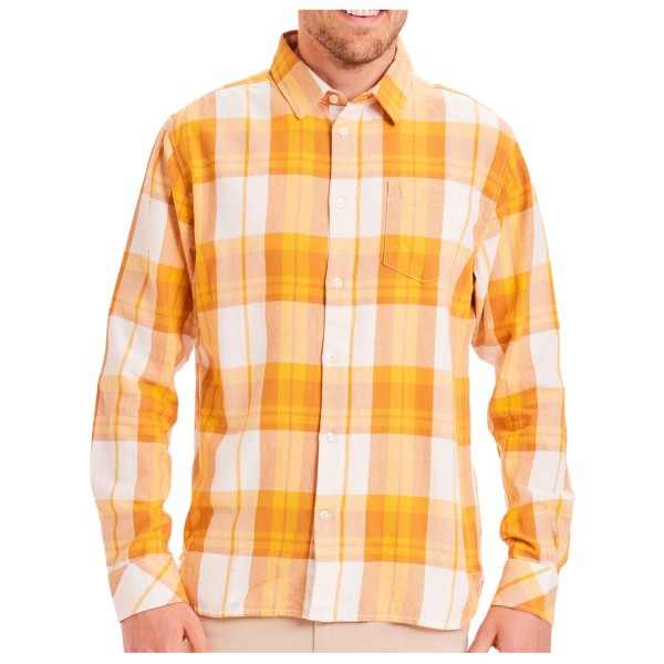 Image of KnowledgeCotton Apparel - Elder Fine Twill Checked Shirt - Hemd Gr M;S;XL;XXL beige;grau bei Bergfreunde.ch - der Outdoor Shop