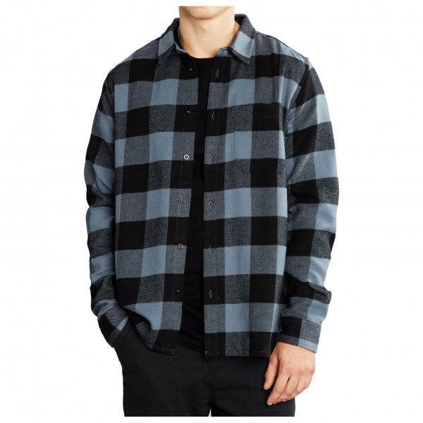 DEDICATED - Shirt Rute Buffalo - Hemd Gr S schwarz/braun