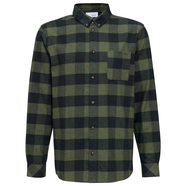 Image of Mazine - Redcar Shirt - Hemd Gr M oliv/schwarz
