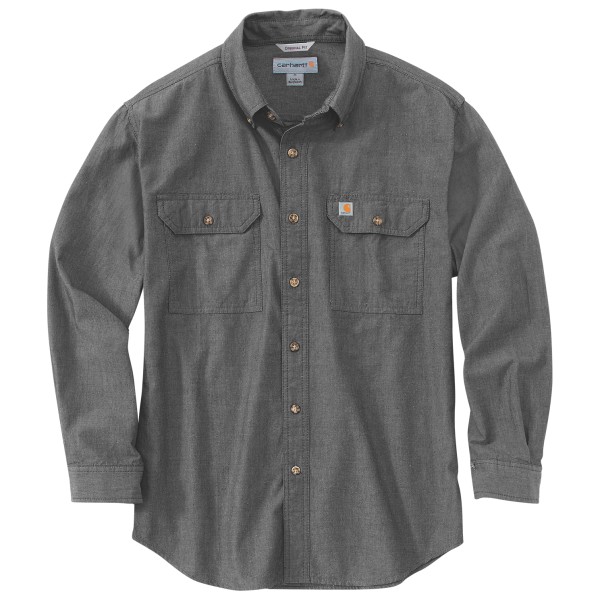 Image of Carhartt - Loose Chambray L/S Shirt - Hemd Gr L;M;S;XL;XXL beige;grau