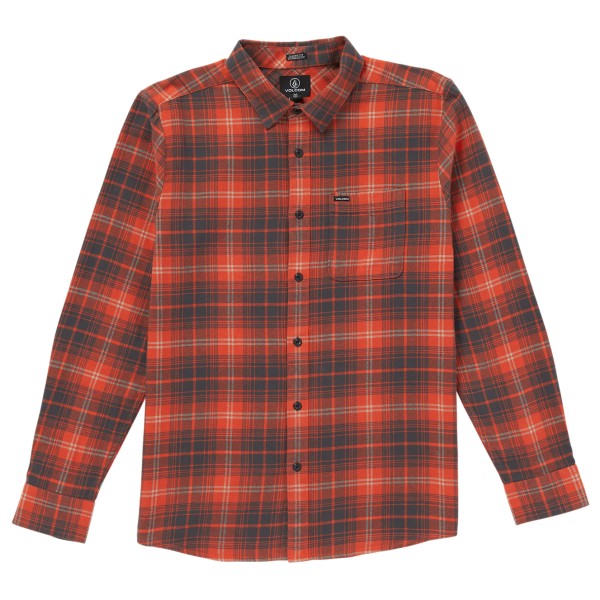 Image of Volcom - Caden Plaid L/S - Hemd Gr L braun/rot
