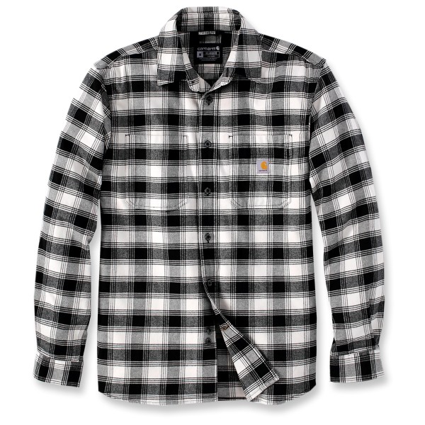 Image of Carhartt - Flannel L/S Plaid Shirt - Hemd Gr M grau