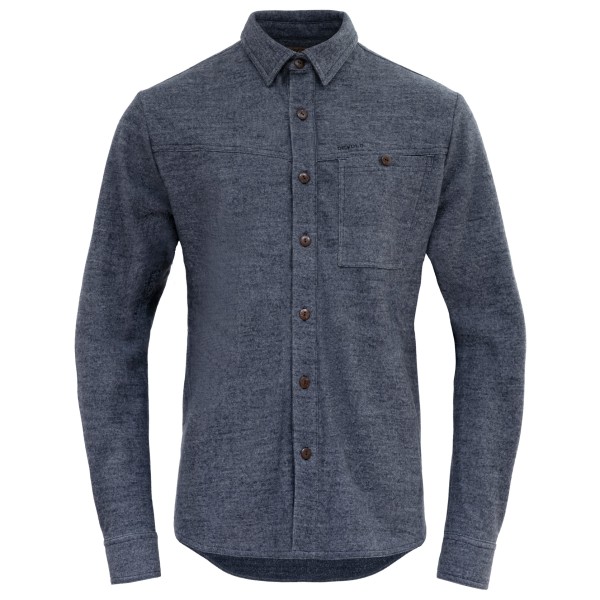 Image of Devold - Merino Overshirt - Merinohemd Gr L blau