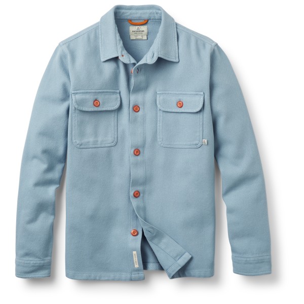 Hemd Passenger Island Heavy Twill Shirt Herren (Gr XL |türkis/grau)