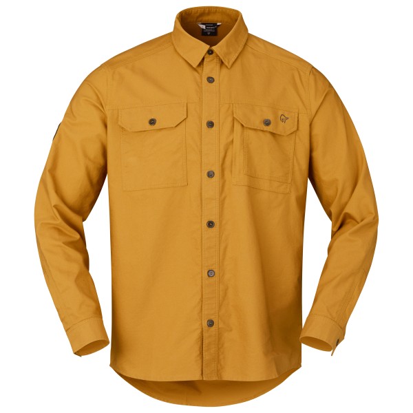 Norrøna – Femund Cotton Shirt – Overhemd maat XL, Geel
