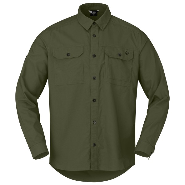 Norrøna Femund Cotton Shirt Hemd Men (Gr L |oliv)