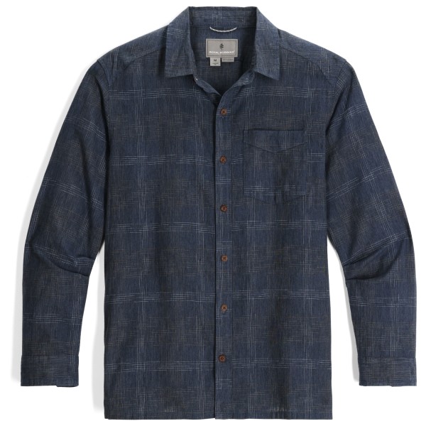 Royal Robbins - Hempline Spaced L/S - Hemd Gr S blau
